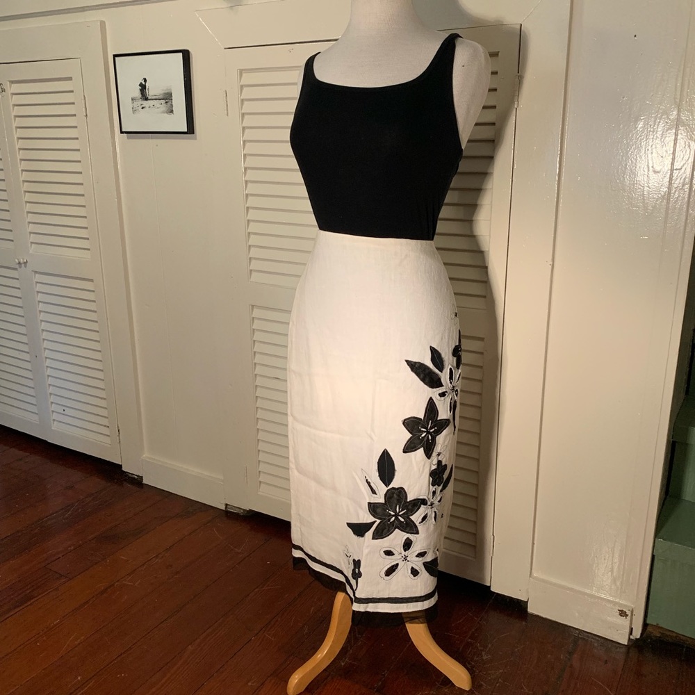 VTG Lillie Rubin linen skirt EUC 6